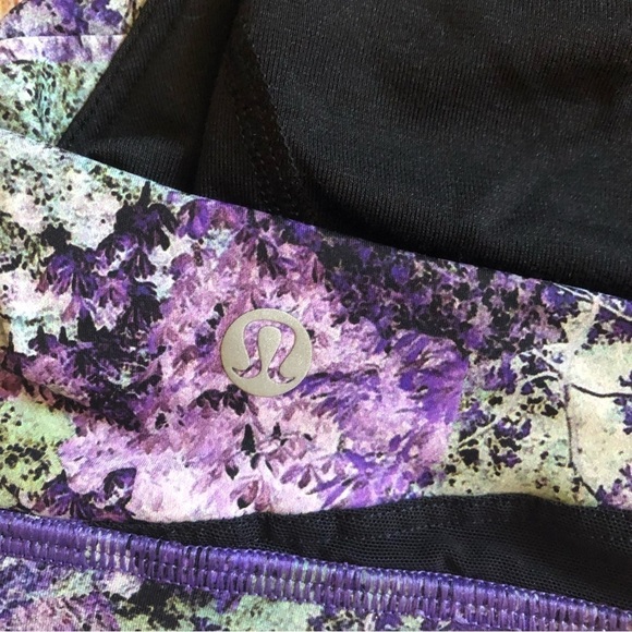 Lululemon Break Free Bra (Nulux) - Vivid Vision Multi Black / Black - Picture 3 of 5